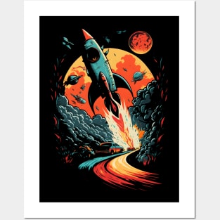 Fires Rocket Posters and Art